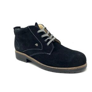 Finn Comfort Cranston Women’s Black Suede Leather Ankle Boots | New in Box